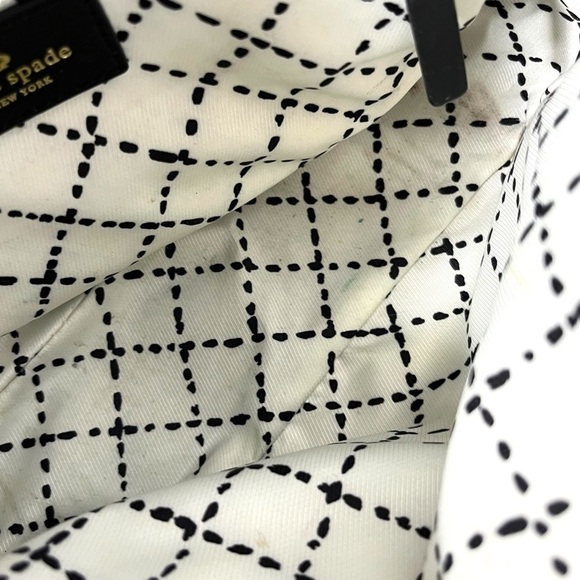 Kate Spade Leather Shoulder Cross Body Twist Lock Handbag Purse, Black - Picture 11 of 16